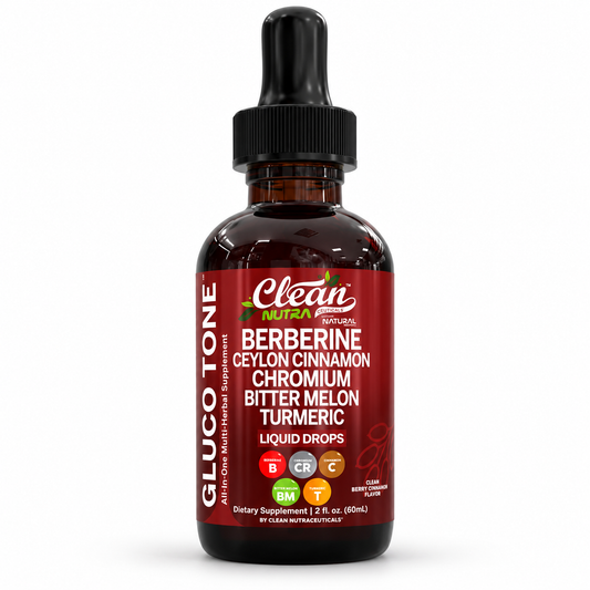 Gluco Tone Berberina Líquida Multiingrediente – Clean Nutra 60 mL